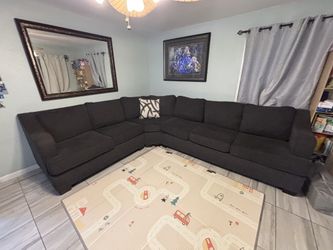 Sectional Loveseat Sofa - Grey