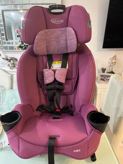 Carseat GRACO reclinable 10 posiciones, excelente poco uso, como nuevo! fuerte y seguro, color rosado