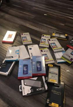 iPhone 7/8/7+/8+/X screen protector and case $10 each