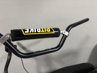 Brand new pit bike bars with a full twist throttle and a display