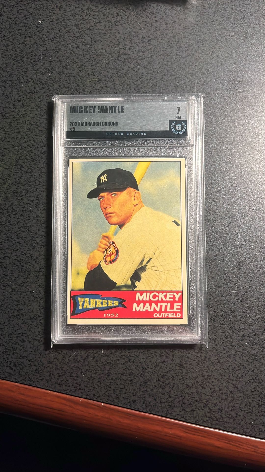 Mickey Mantle,Yankees ‘52 Season Graded 7 Card
