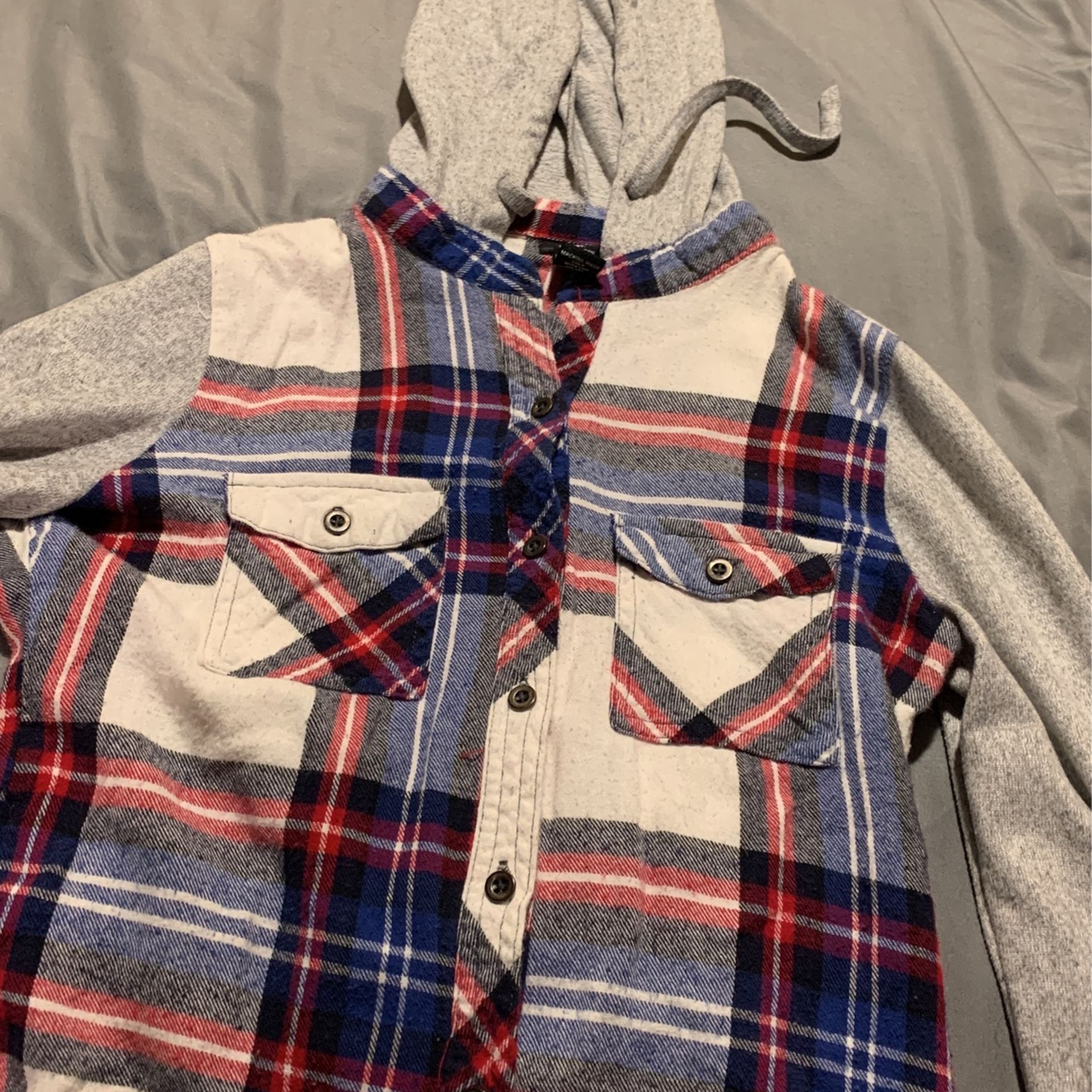 Small Girls Youth Plaid Button Up Or Flannel
