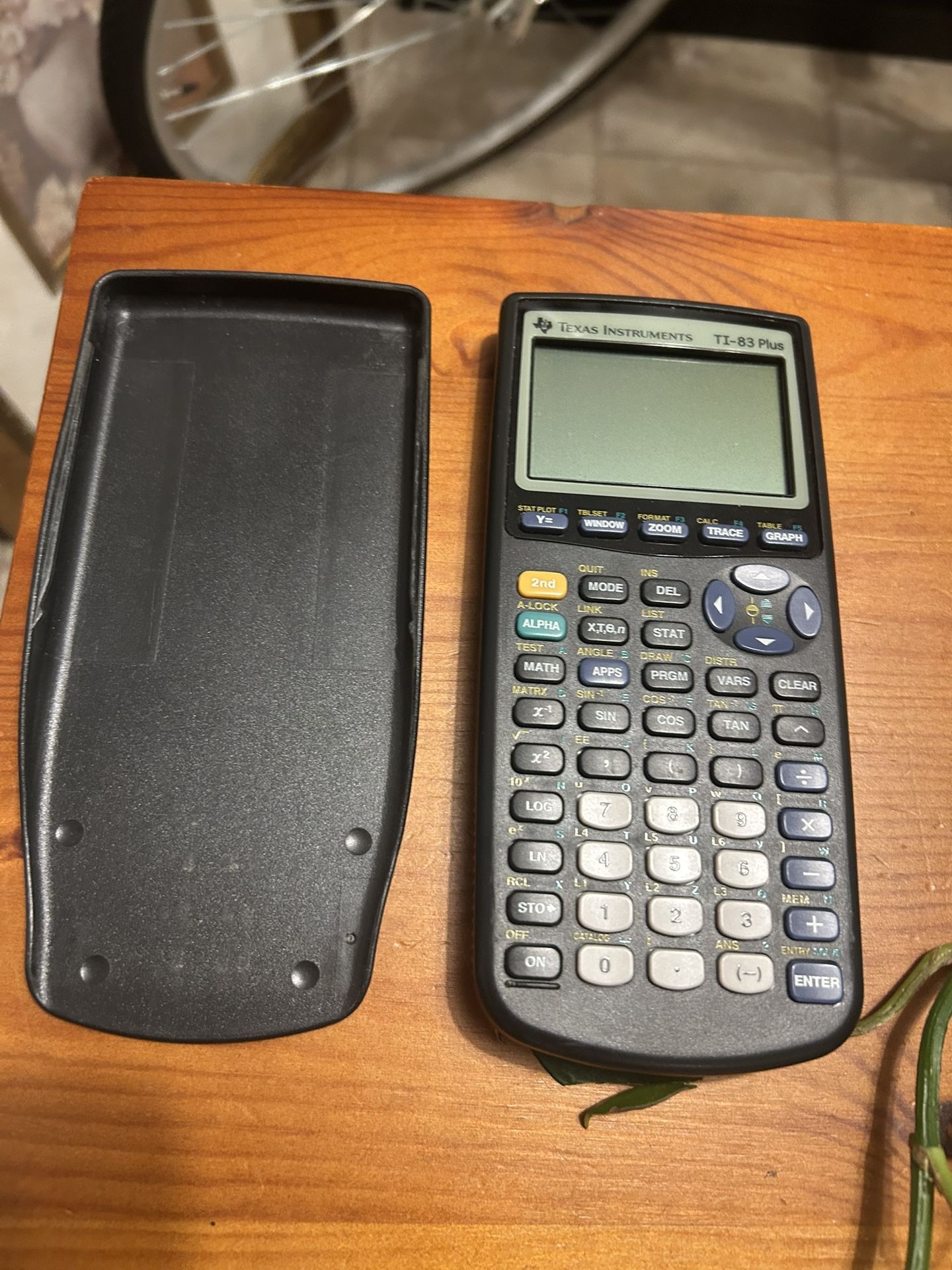 Graphing Calculator- Texas Instruments TI-83 Plus Graphing Calculator With Case + 4 New Batteries