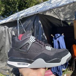 Jordan 4 Black Canvas