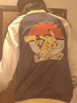 Pikachu Pokémon Embroidered Satin Bomber Jacket hot topic exclusive