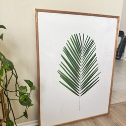 Nature Artwork Palm Leaf Poster Bohemian Chic