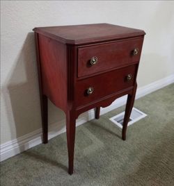 Solid Wood Vintage Sewing Cabinet
