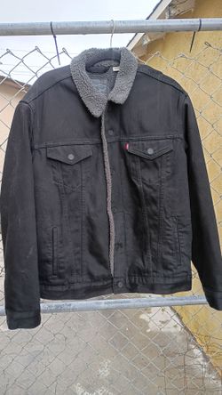 Levi's Black Sherpa Lined Denim Jacket