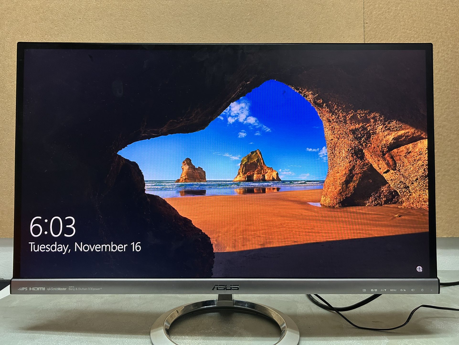 ASUS MX279H 27” Full HD IPS Monitor – Frameless Design, Built-in Speakers, HDMI/VGA