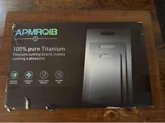 APMQIB 100%pure Titanium cutting board