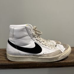 Nike White High Top Blazer Sneakers Size 11.5