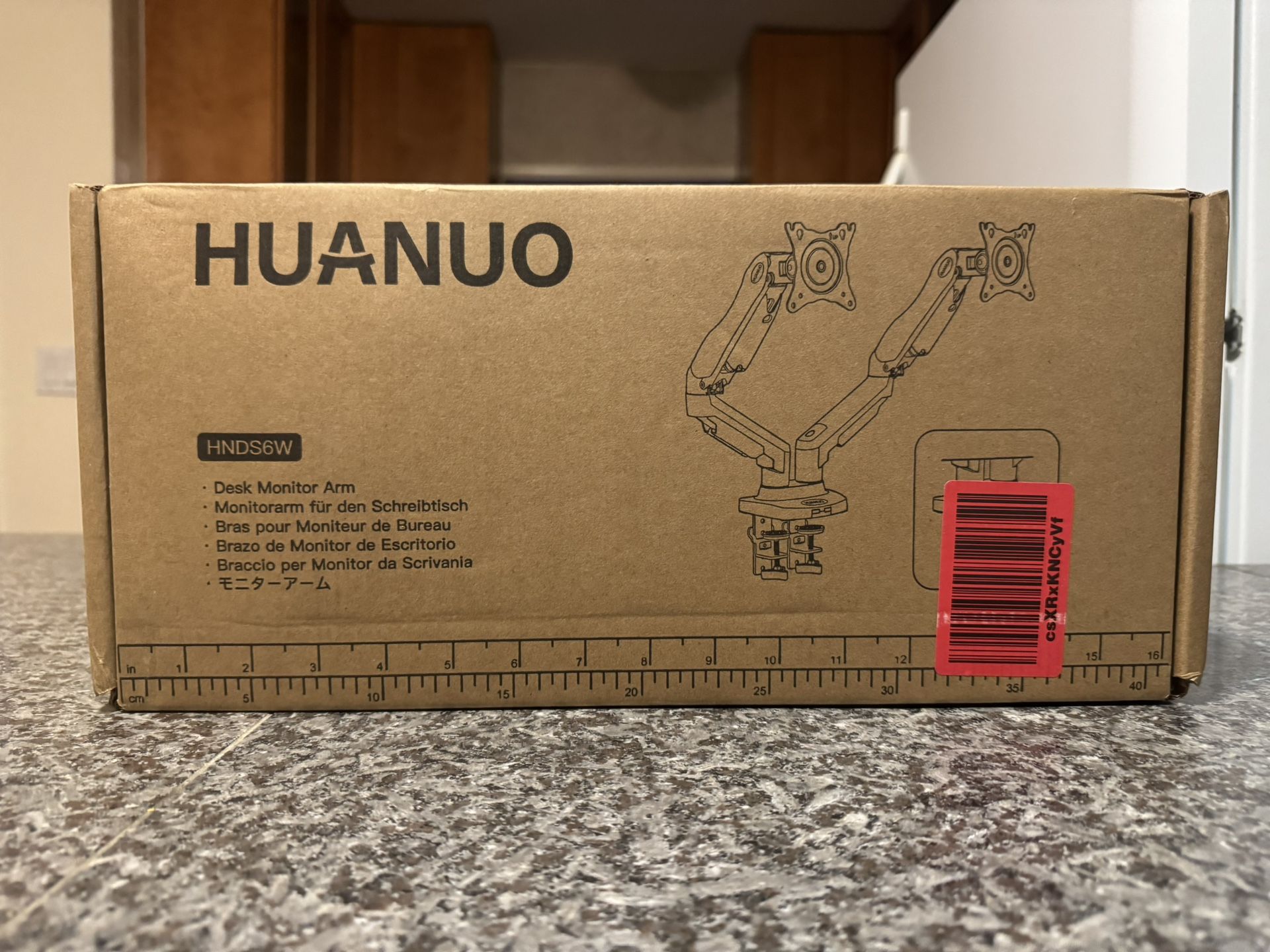 HUANUO Dual Monitor Stand - Full Adjustable Monitor Desk Mount