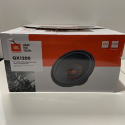 JBL GX Series 12" Single-Voice-Coil 4-Ohm Subwoofer GX1200 Car Stereo Speaker 