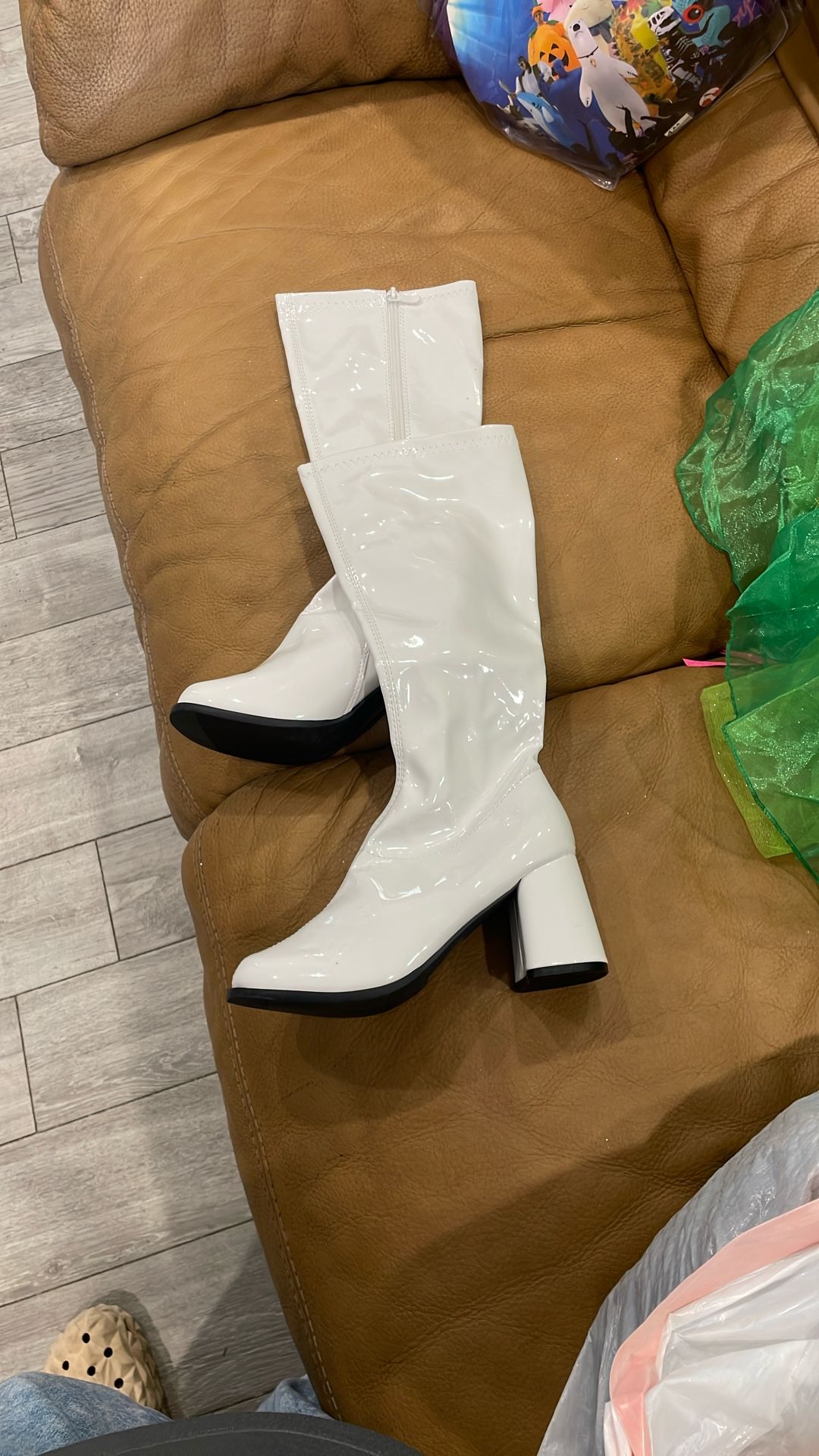 Costume Boots White Size 7