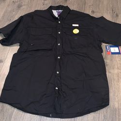 Reel Legends Black Shirt SZ Large New 