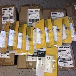 6 Outlet Space-Saver Power Tap, White