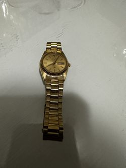 VINTAGE Seiko SQ Watch Women Gold Tone Watch 
