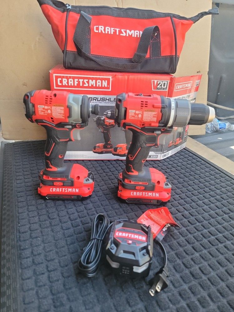CRAFTSMAN V20 RP 20 VOLT MAX BRUSHLESS POWER TOOL COMBO KIT WITH