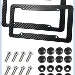 2 marcos automóvil, marco de placa de fibra de carbono,