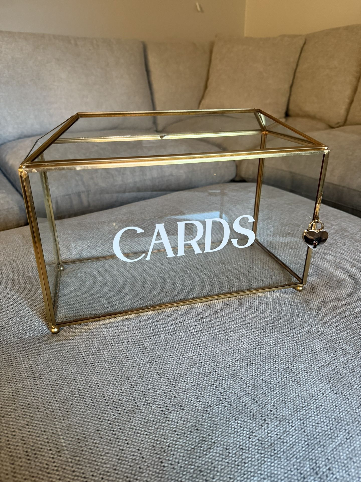 Large Gold Card Box