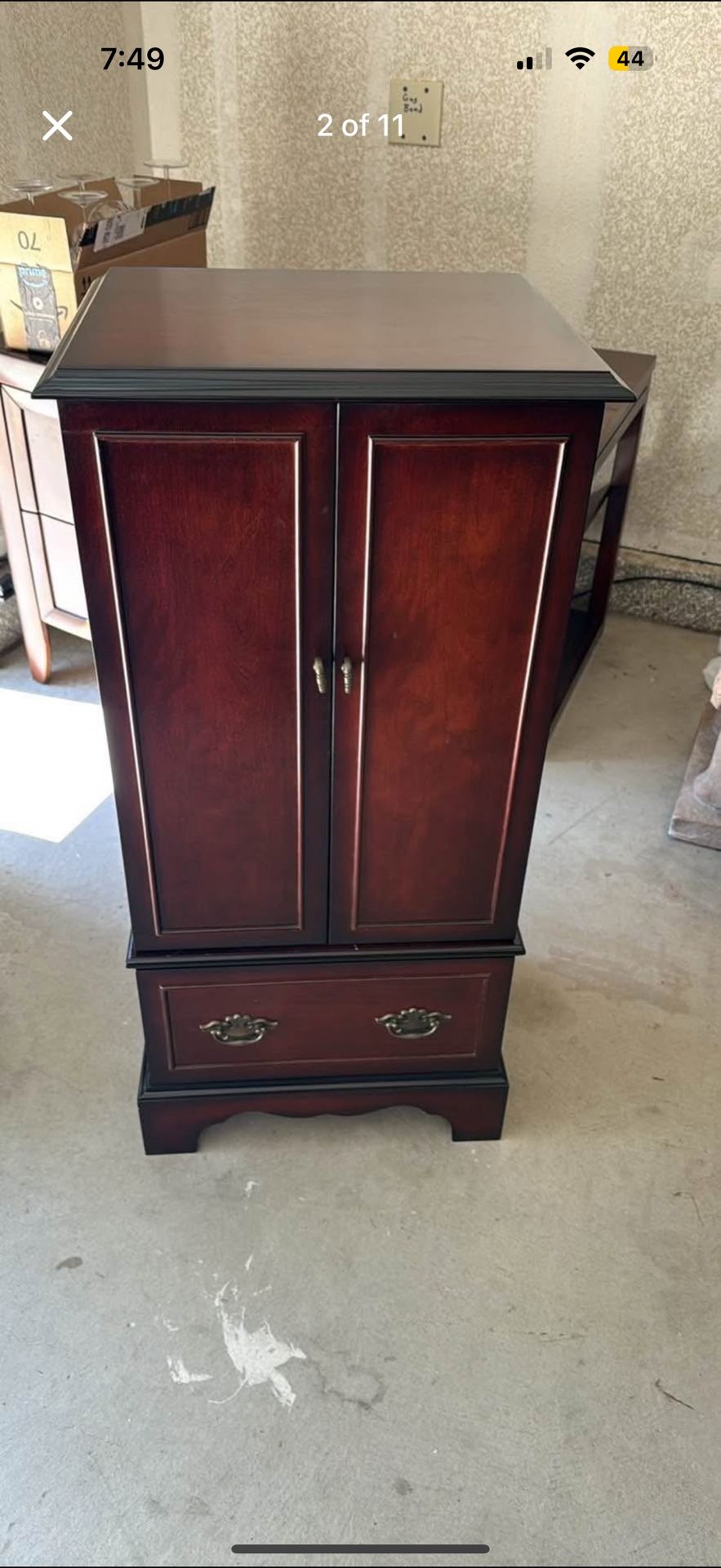 Vintage Bombay Jewelry Armoire