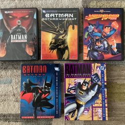 COLLECTOR DVDs — ANIMATED ACTION CARTOON TREASURES — Range $5 to $20 (Batman / Superman)