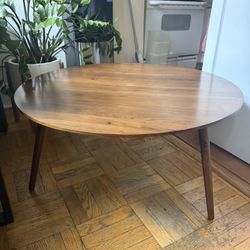 Walnut Coffee Table 35inch Diameter 