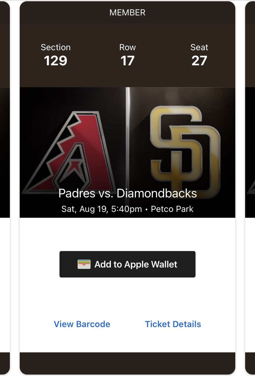 Padres Vs Diamondbacks SATURDAY 8/19