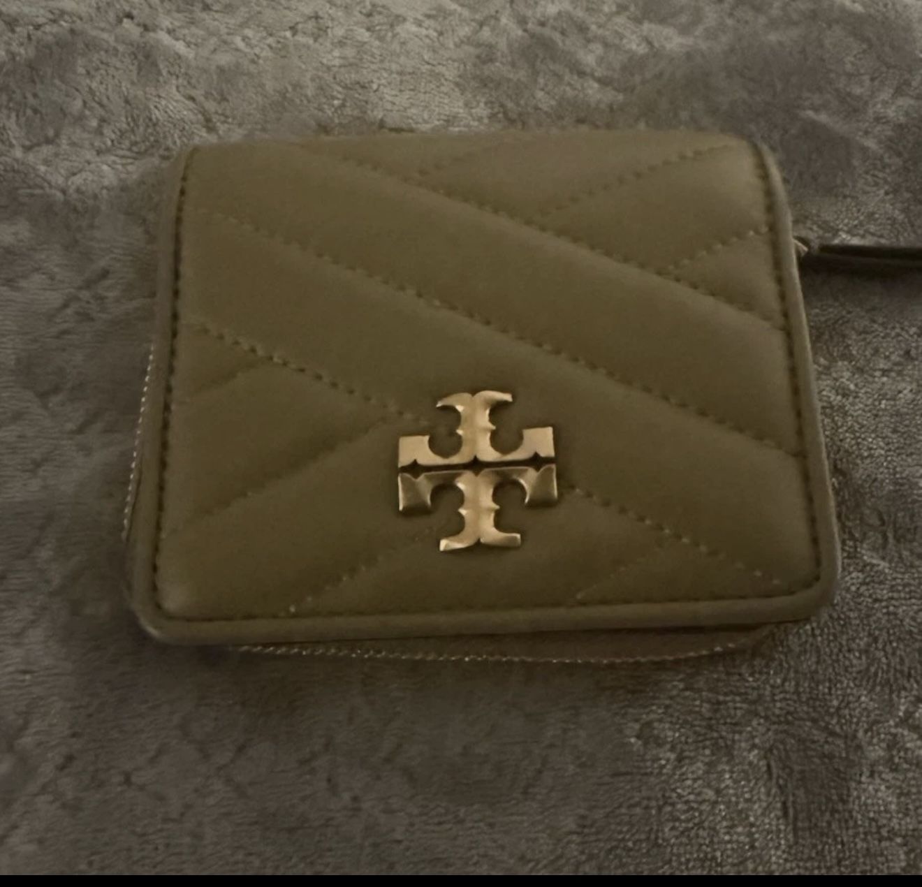 Tory Burch Beige Trifold Wallet New