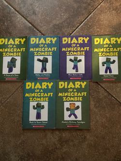 Diary of a Minecraft zombie Young Readers LOT OF 6