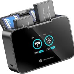FirstPower LP-E17 Battery and Upgraded 20W Dual Fast Charger for Canon EOS