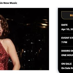 Pair 🎫 RAYE in Chi 4/10 (Gallery row D)