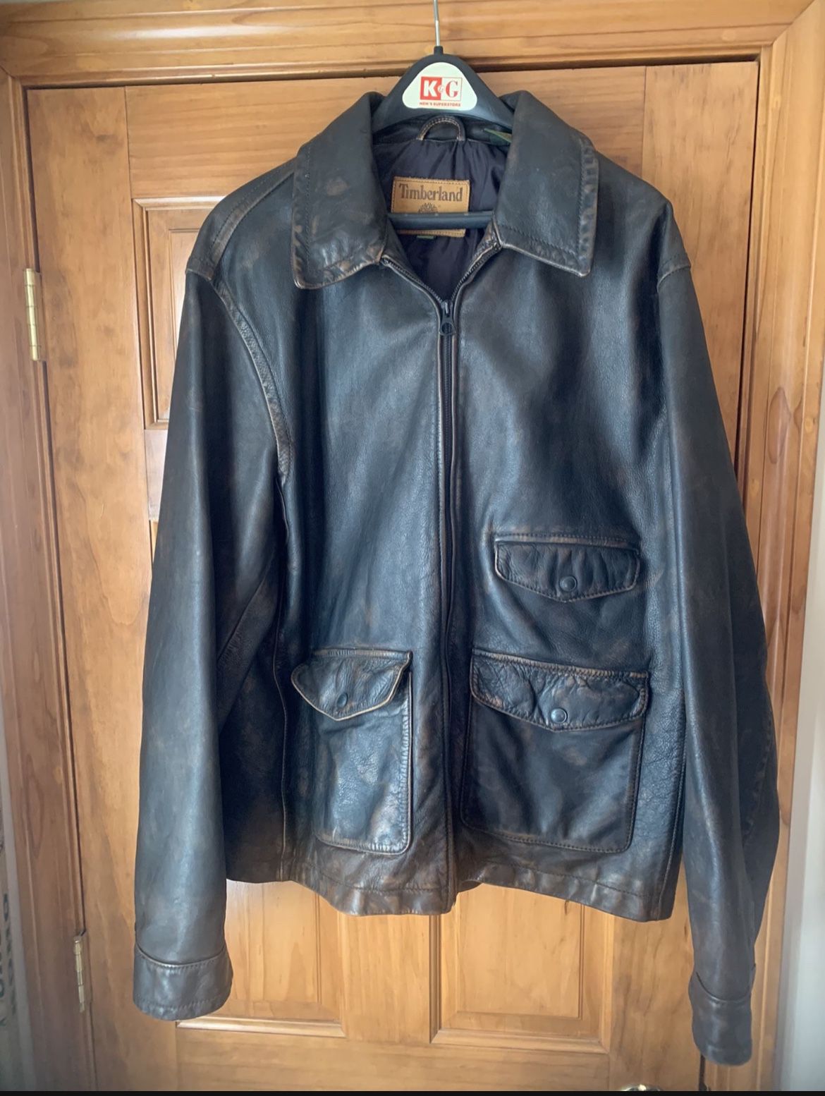 Timberland Leather Jacket XL