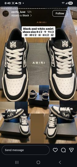 AMIRI SHOES NEW SIZE 9- 9.5-10-10.5-11-11.5-12.
