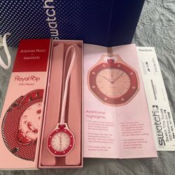 Otto Rosso Royal pop swatch watch