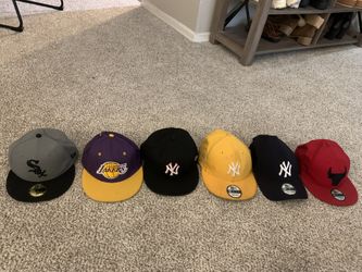 Lot Of 6 Hats Or Individual One Size 