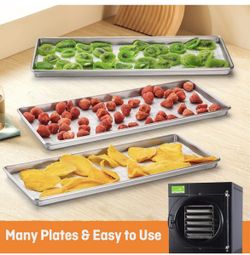 Metal Trays for Harvest Right Freeze Dryer Medium, Freeze dryer trays medium for Harvest Right home pro freeze dryer (Medium-2pcs)