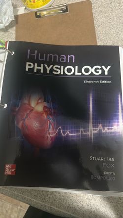 Human Physiology:  Stuart Ira (sixteenth edition)