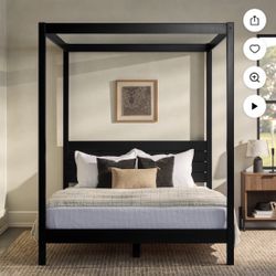 Queen Canopy Bed frame-Wood