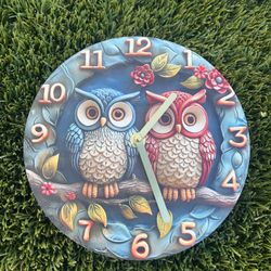 Owl clock For Wall