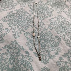 sterling Rosary Necklace
