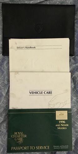 1996 Jaguar XK8 Owners Manual