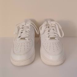 Men's Nike Air Force 1 Triple White Low- 10