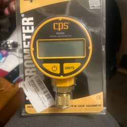 Cps Electric Vacuum Gauge VACROMETER And 1/4in Valve Core Removal Tool