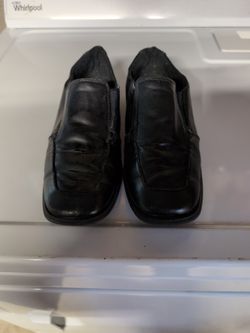 Boys Dress Black Shoes Size 4 Medium