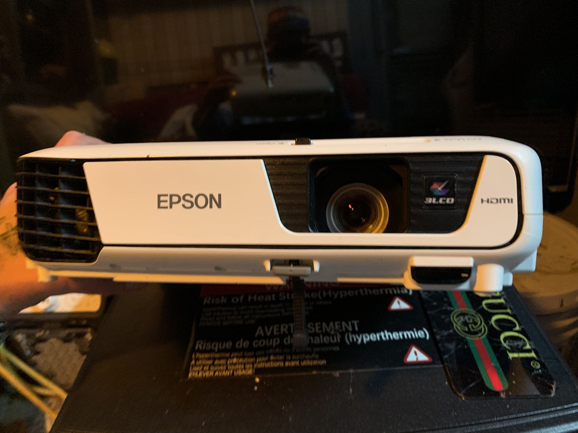 Epson Projector And Retractable Screen 