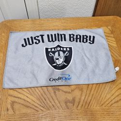 NFL RAIDERS LAS VEGAS NEVADA HAND TOWEL
