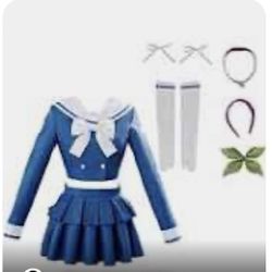 Halloween Costume- UU-Style Tenko Chabashira Cosplay Tenko Ultimate Aikido Master Costume Dress Killing Harmony Outfit School Uniform