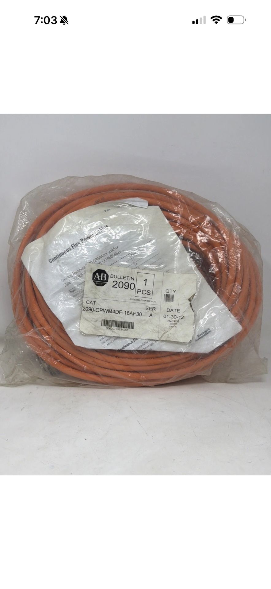 NEW ALLEN BRADLEY 2090-CPWM4DF-16AF30 SER A PN-19735