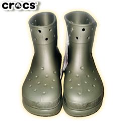 Crocs Crush Boots Army Green Men’s 7/Women’s 9 NWT – Fast Shipping